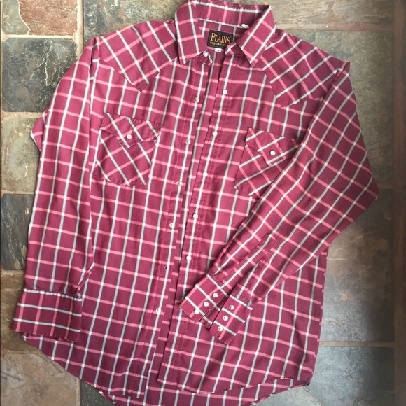 Plains Tops - 🐎Vintage Western Long sleeve button up